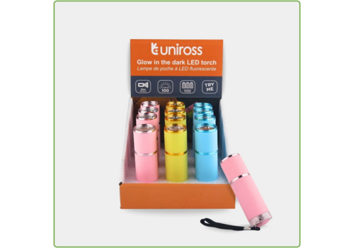  Uniross Glow in the dark LED Zaklamp 