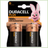 Duracell MN1300 D Plus 100% Alkaline blister 2