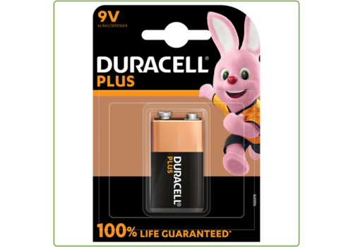  Duracell 9V Plus 100% Alkaline blister 1 