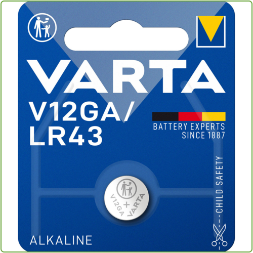  Varta V12GA / LR43 Alkaline blister 1 
