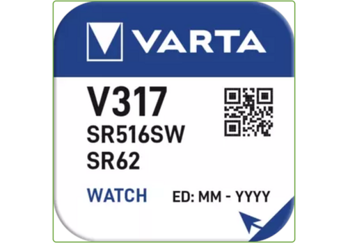  Varta 317 (516SW) Silver Oxide mini blister 1 
