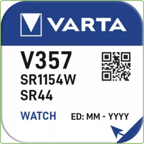  Varta 357 (44W) Silver Oxide mini blister 1 