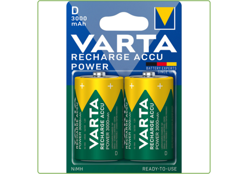  Varta D 3000mAh Rechargeable blister 2 