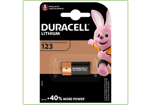  Duracell CR123 3V Lithium blister 1 