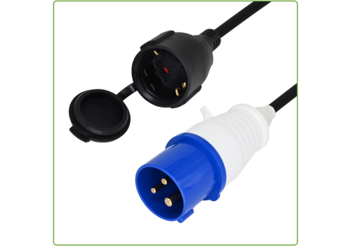  GHM CEE Verloopsnoer Contra 25cm 