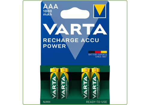  Varta AAA 1000mAh Rechargeable blister 4 
