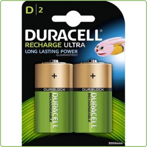  Duracell D 3000mAh NimH Rechargeable blister 2 