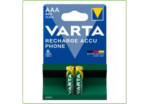  Varta 58398 AAA Phone 800mAh Recharge blister 2 