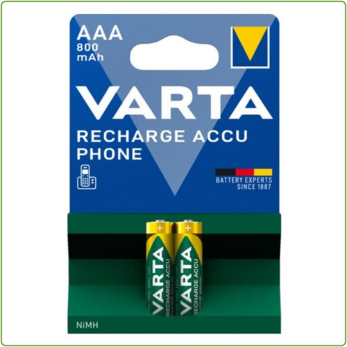 Varta 58398 AAA Phone 800mAh Recharge blister 2 