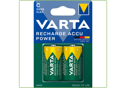  Varta C 3000mAh Rechargeable blister 2 