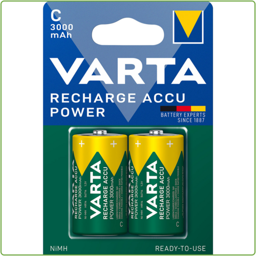  Varta C 3000mAh Rechargeable blister 2 