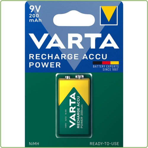  Varta 9V 200mAh Rechargeable blister 1 