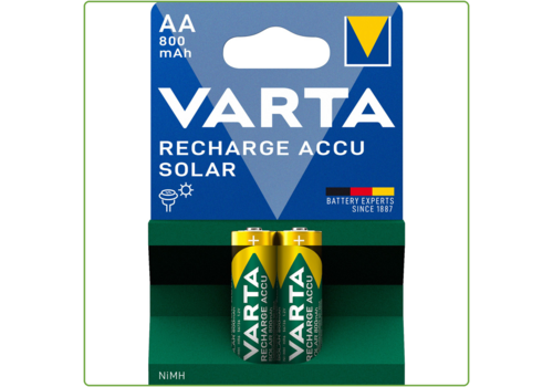  Varta AA Solar 800mAh Rechargeable blister 2 