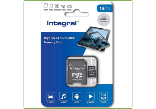  Integral 16GB High Speed micro SD 