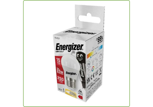  Energizer Kogel E27 3W(=25W) 2700K 250LM 