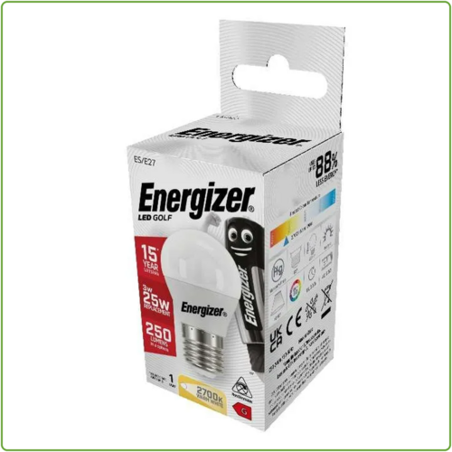  Energizer Kogel E27 3W(=25W) 2700K 250LM 