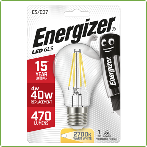  Energizer Normaal Filament E27 4W(=40W) 470LM 