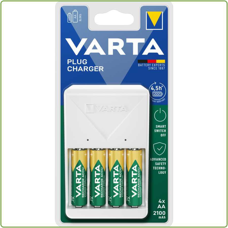 Plug Charger incl. 4 x AA 2100mAh-1