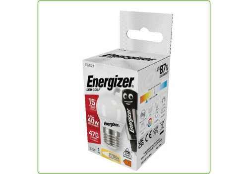  Energizer Kogel E27 4,9W(=40W) 2700K 470LM 