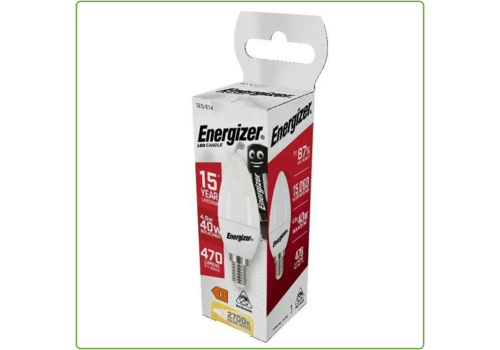  Energizer Kaars E14 4,9W(=40W) 2700K 470LM 