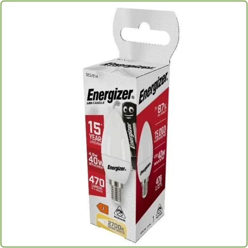  Energizer Kaars E14 4,9W(=40W) 2700K 470LM 