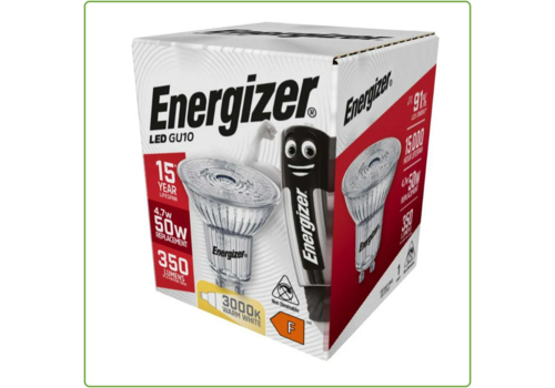 Energizer Spot Glas GU10 4,7W(=50W) 3000K 350LM 