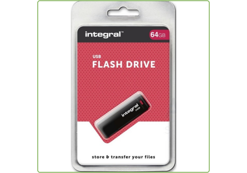  Integral 64GB Black USB3.0 Flash Drive 
