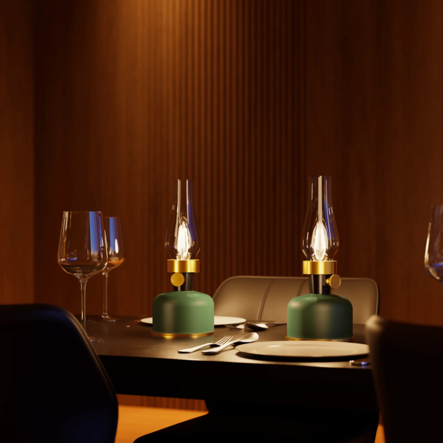 Lavinio Battery Rechargeable Tafellamp SMD 2.5W 200LM 1800K Dimbaar Groen-4