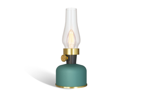  Calex Lavinio Battery Rechargeable Tafellamp SMD 2.5W 200LM 1800K Dimbaar Groen 