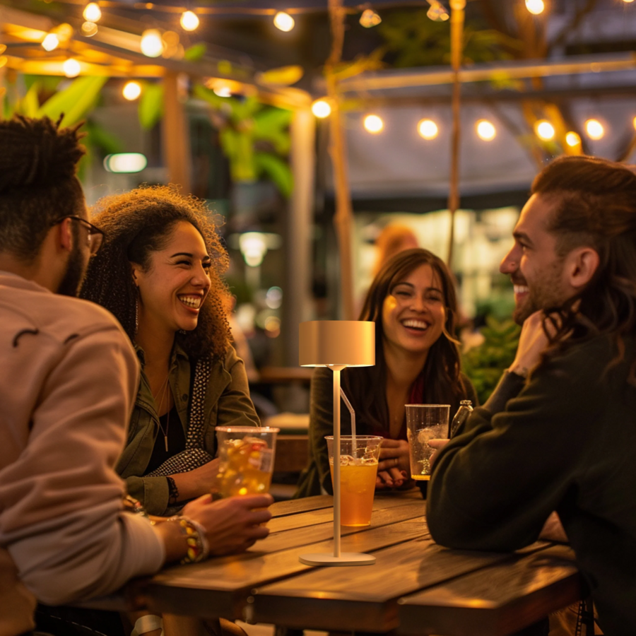 Serino Battery Rechargeable Tafellamp SMD 2W 90LM 2700K Dimbaar Zand-4