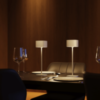 thumb-Serino Battery Rechargeable Tafellamp SMD 2W 90LM 2700K Dimbaar Zand-5