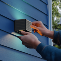 thumb-Caserta Outdoor Rechargeable Solar Up and Downlight Adjustable SMD 0.5W 40LM 2700K Zwart-3