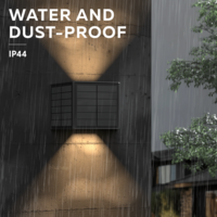 thumb-Caserta Outdoor Rechargeable Solar Up and Downlight Adjustable SMD 0.5W 40LM 2700K Zwart-5