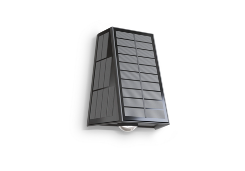  Calex Matera Outdoor Rechargeable Solar Up en Downlight SMD 1.6W 85LM 2700K Zwart 