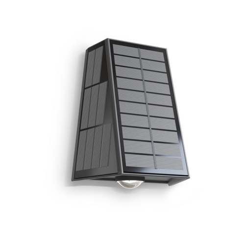  Calex Matera Outdoor Rechargeable Solar Up en Downlight SMD 1.6W 85LM 2700K Zwart 