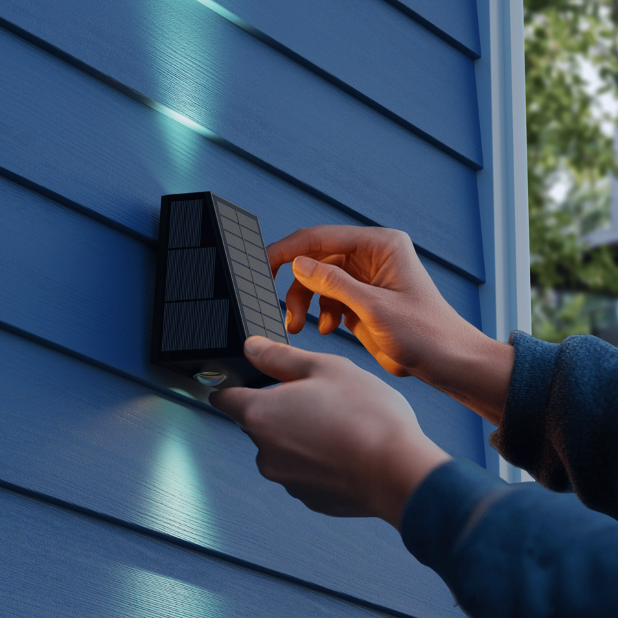 Matera Outdoor Rechargeable Solar Up en Downlight SMD 1.6W 85LM 2700K Zwart-4