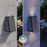 thumb-Matera Outdoor Rechargeable Solar Up en Downlight SMD 1.6W 85LM 2700K Zwart-5