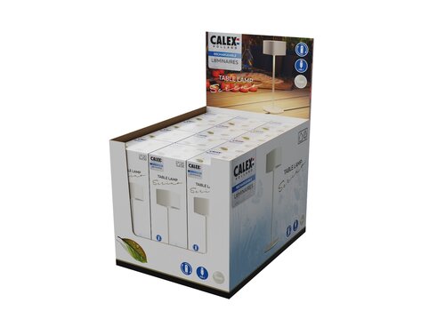  Calex Serino Battery Rechargeable Tafellamp SMD 2W 90LM 2700K Dimbaar Zand 