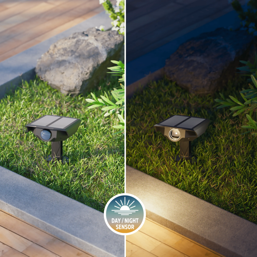 Padoa Outdoor Solar Path light SMD 0.5W 65LM 2700K Duo-Pack Zwart-4