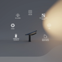 thumb-Padoa Outdoor Solar Path light SMD 0.5W 65LM 2700K Duo-Pack Zwart-6