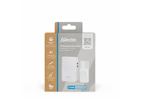  Alecto Draadloze Deurbel Wit 