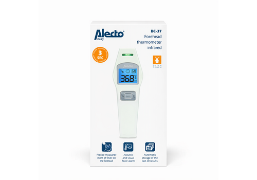  Alecto BC-37 Voorhoofdthermometer Infrarood Wit 