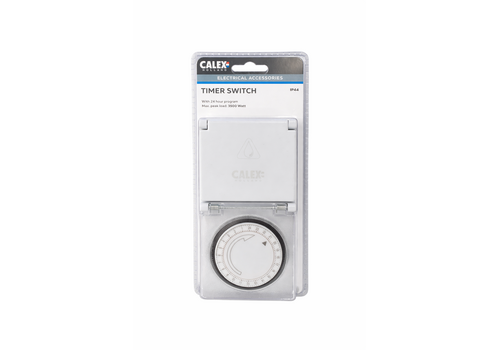  Calex Schakelklok Waterdicht IP44 Timer 24H 