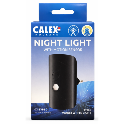  Calex Plug-in Nachtlampje PIR Bewegingssensor omhoog/omlaag 