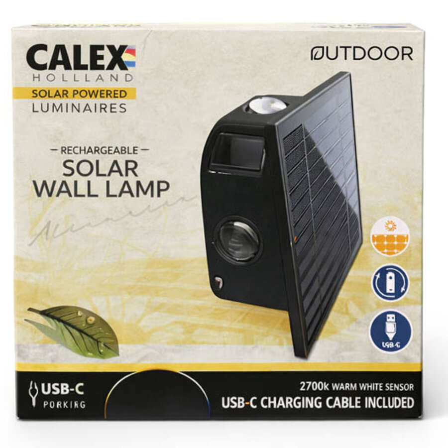 Altamura Outdoor Rechargeable Solar Wand lamp Vierkant SMD 0.6W 40LM 2700K Zwart-2