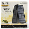Calex Matera Outdoor Rechargeable Solar Up en Downlight SMD 1.6W 85LM 2700K Zwart