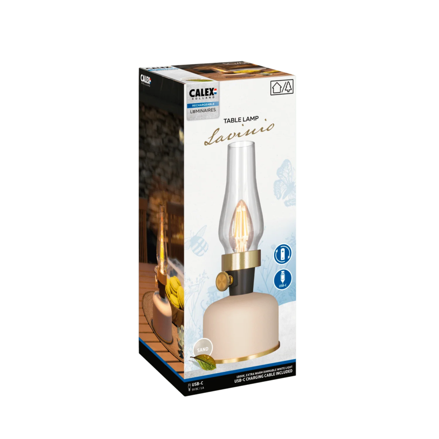 Lavinio Rechargeable Tafellamp SMD 2.5W 200LM 1800K Dimbaar assorti-4