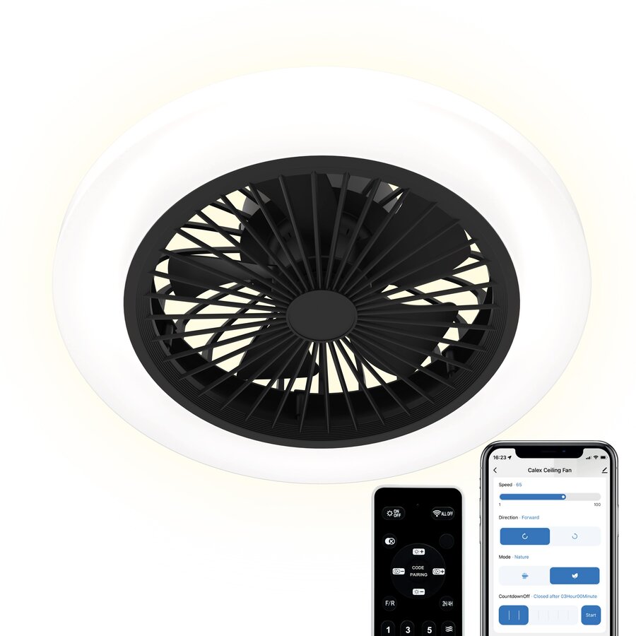 Plafondventilator Ø39CM RGB+CCT 2700-6500K - Incl. Afstandsbediening-7