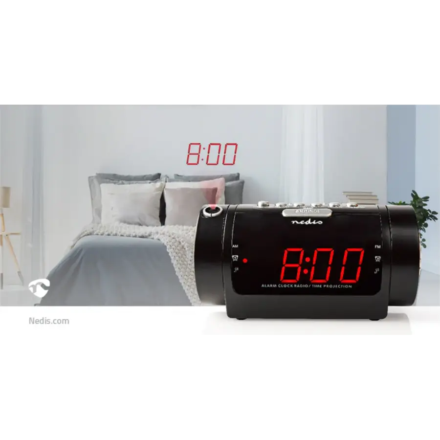 Wekkerradio LED - Tijdprojectie - AM / FM-4