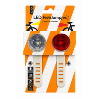 Led Lamp Fietsverlichting Set Taupe